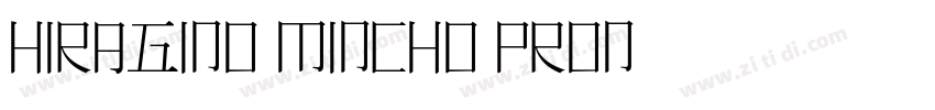 Hiragino Mincho ProN字体转换